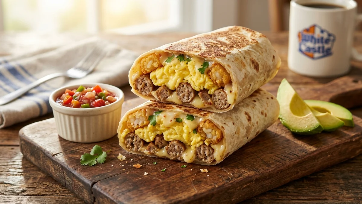 White Castle Breakfast Burritos Recipe (Sausage, Egg & Crispy Nibblers)