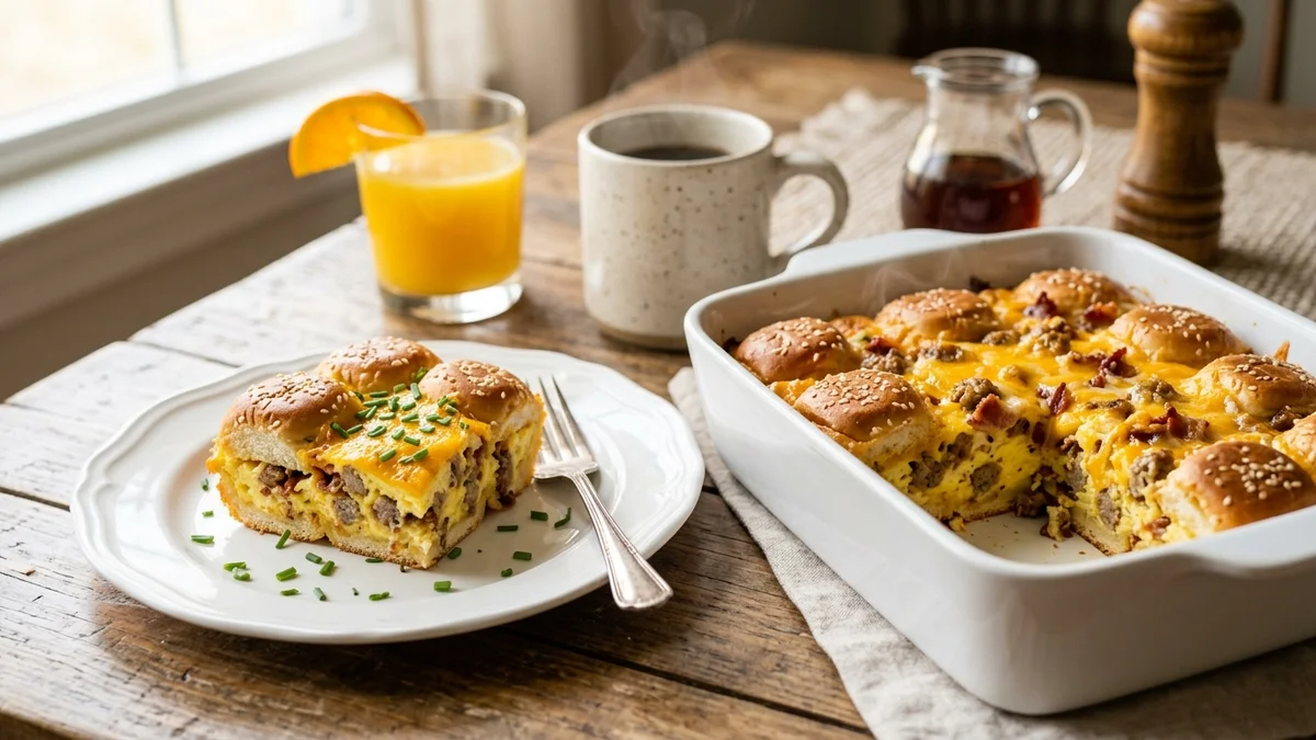 White Castle Breakfast Slider Casserole (Weekend Brunch Bake)