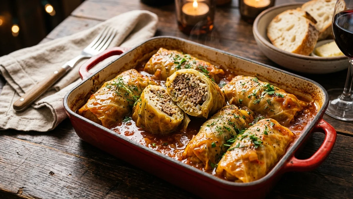 White Castle Stuffed Cabbage Rolls Recipe (Savory Craver Comfort Bake)